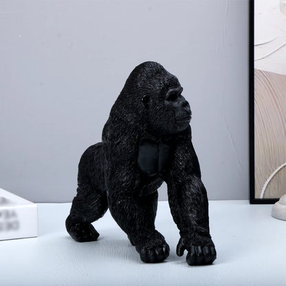 1 Pc Resin Gorilla Desktop Decoration, Monkey Statue Decoration, Handmade Decoration Ornament, Office Desktop Decoration