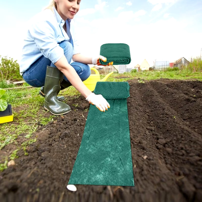 0.2X3M/0.2X10M Biodegradable Grass Seed Mat Seed Starter Mat Gardening Planting Turf Carpets Home Yard Lawn Decoration Supplies