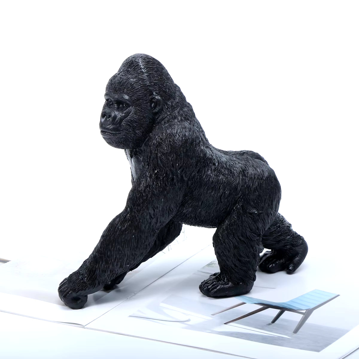 1 Pc Resin Gorilla Desktop Decoration, Monkey Statue Decoration, Handmade Decoration Ornament, Office Desktop Decoration