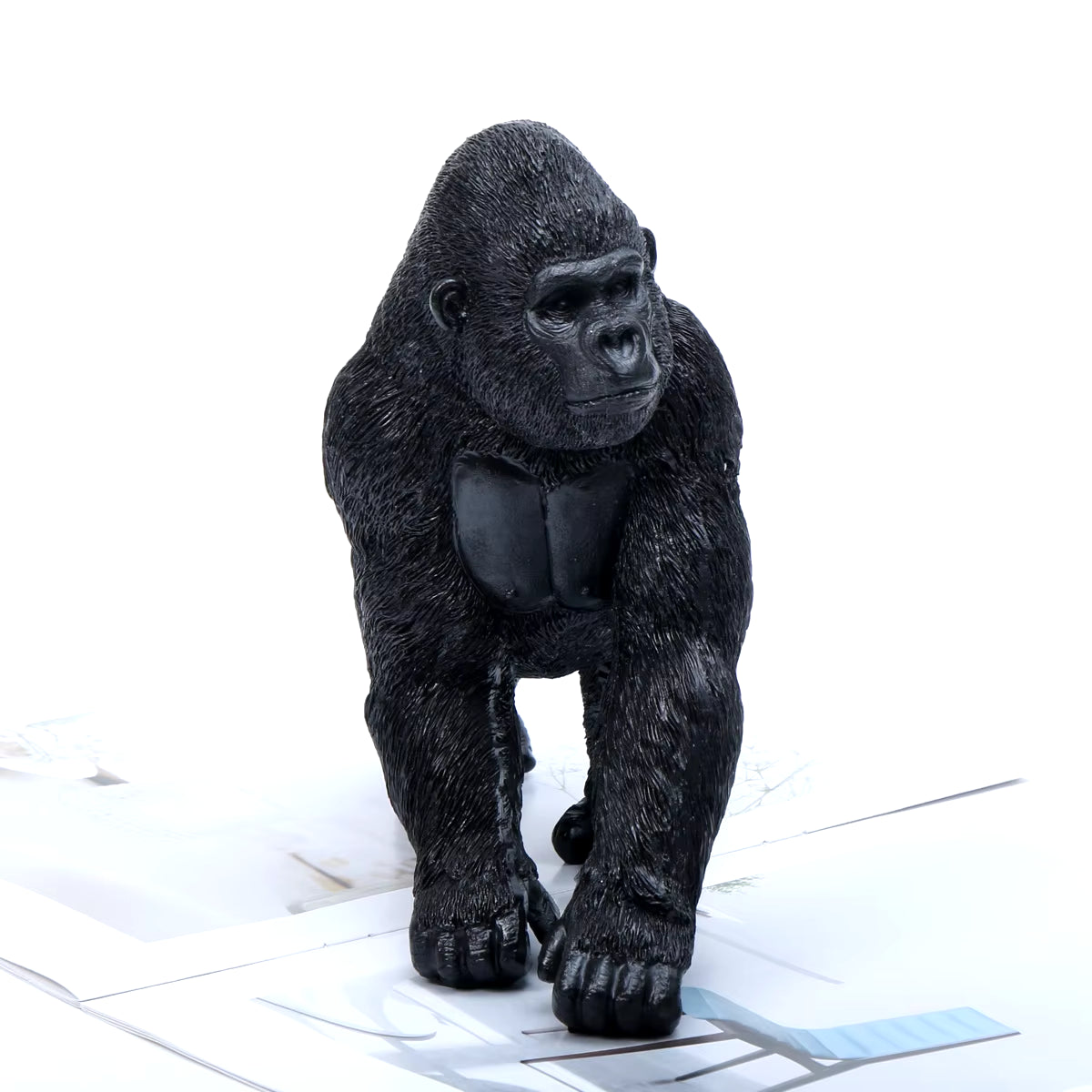 1 Pc Resin Gorilla Desktop Decoration, Monkey Statue Decoration, Handmade Decoration Ornament, Office Desktop Decoration