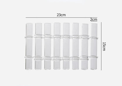 Clear Glass Vase Tubes Set Hanging Flower Holder Plant Container Flower Vases for Homes Room Decor